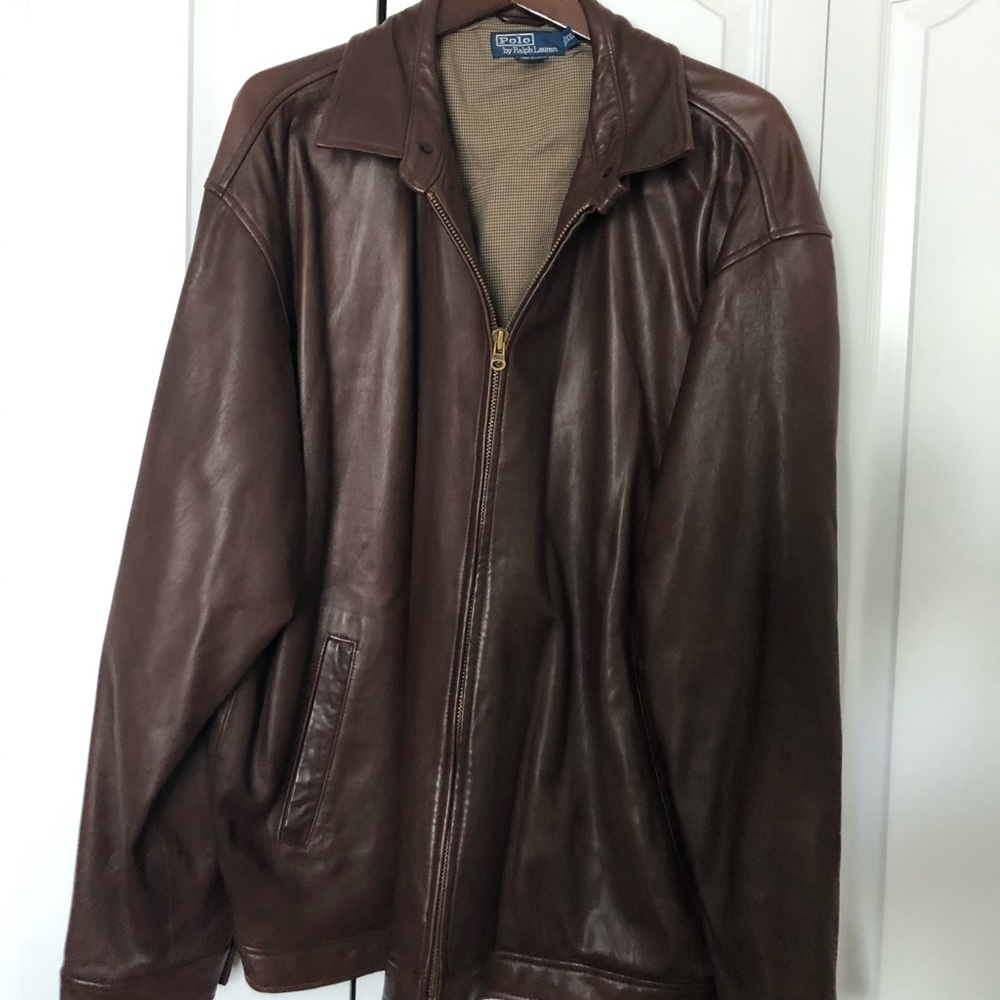 Polo leather jacket